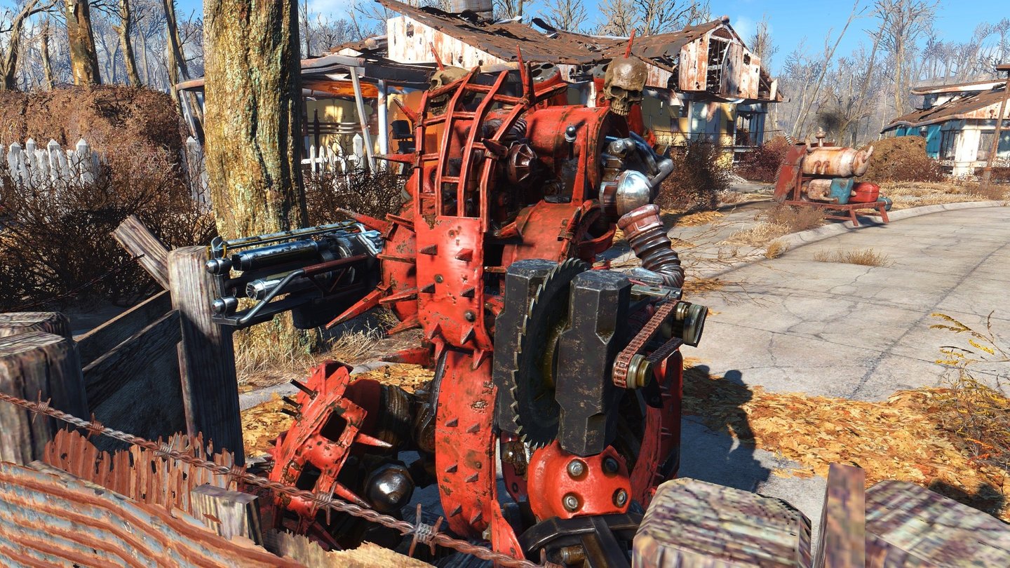 Fallout 4 - Automatron
Vollkommen aufgepowert ist unser persönlicher Begleitroboter die ultimative Kampfmaschine. Wenn sie nicht gerade an einem Baum festhängt.