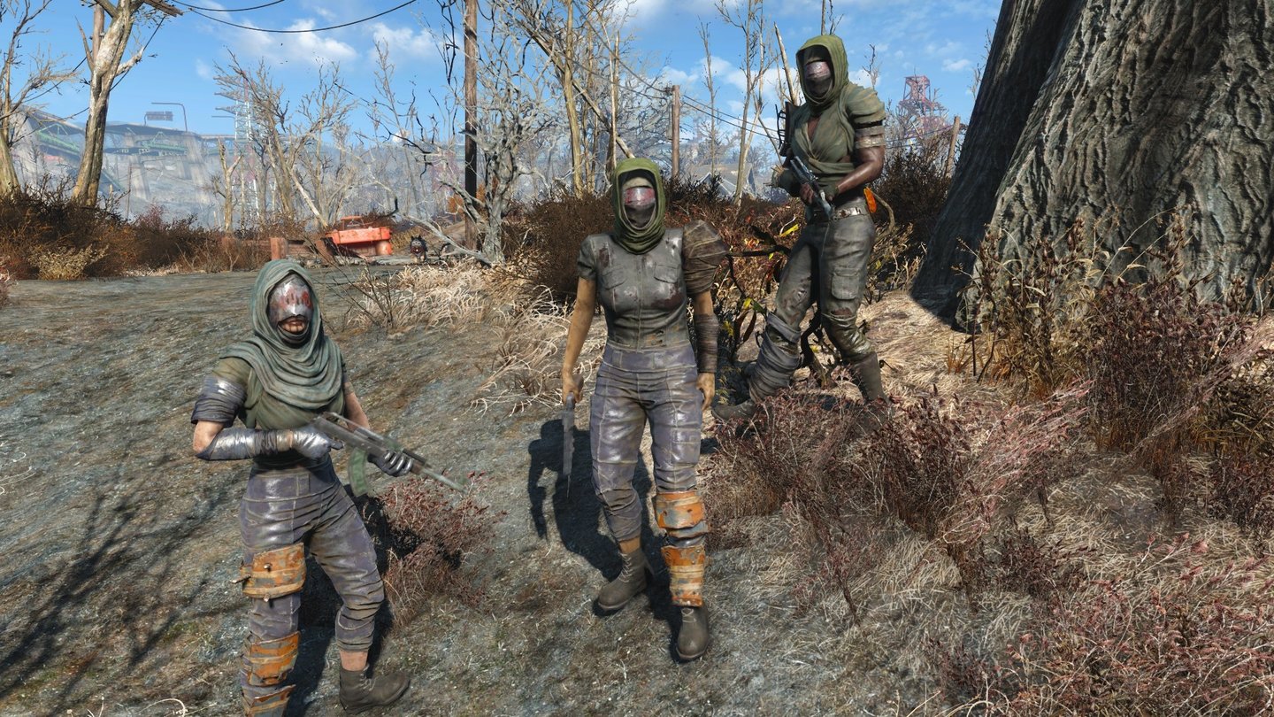 Fallout 4: Nuka-WorldBei Eroberungen hilft uns eine Gang im Form dreier NPCs aus. Yeah!
