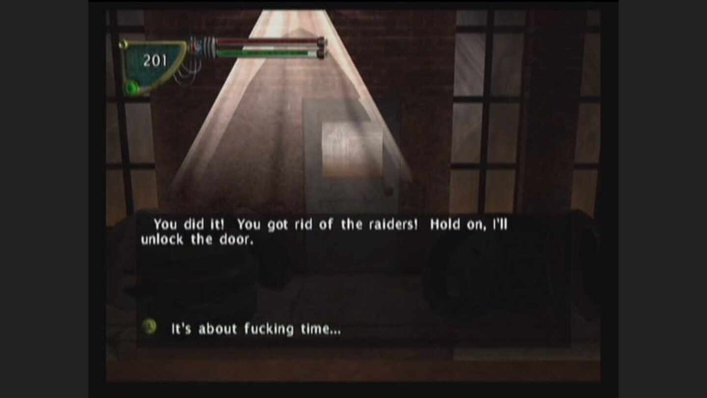 Most of the dialogue is pretty crude.