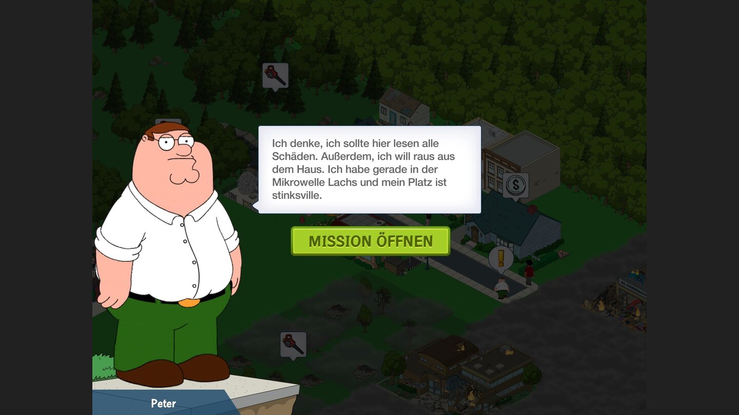  Family Guy: Mission Sachensuche Lost in Translation: Was Peter uns hier sagen möchte, erschließt sich weder auf den ersten noch auf einen späteren Blick.