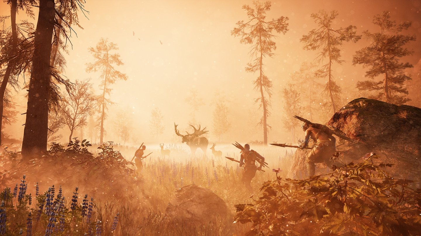 Far Cry PrimalJe nach Tageszeit verändert sich die Lichtstimmung und sorgt teilweise für sehr hübsche Panoramen.