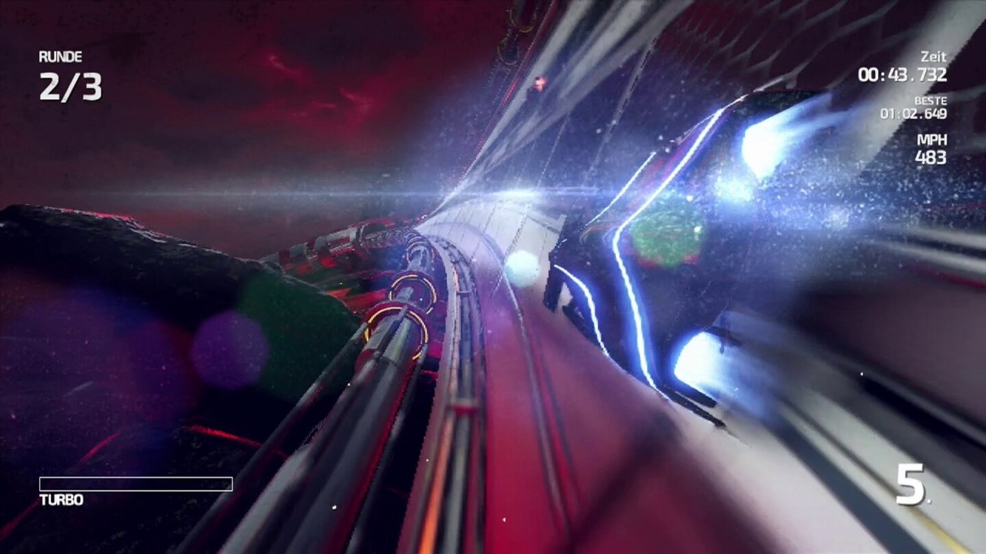 Fast Racing NeoDas Streckendesign ist gelungen, bietet aber nicht ganz so abgefahrere Kurse wie beispielsweise Extreme G.