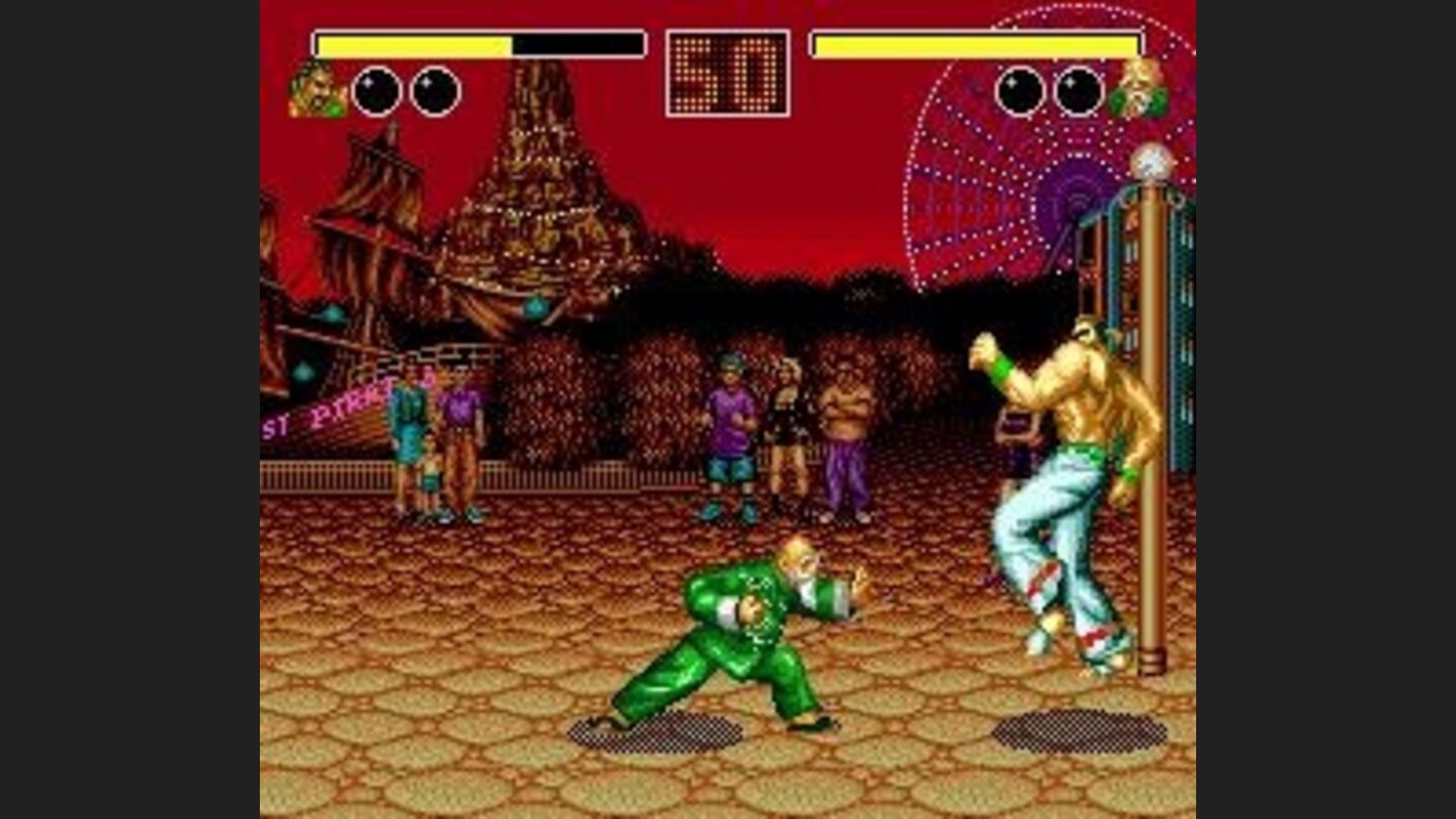 Battle in an amusement park