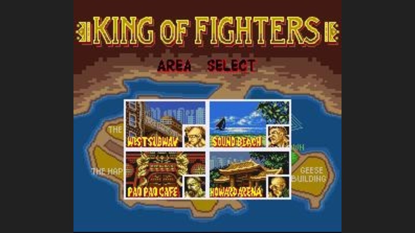 You can select the location (and opponent) of your first fight. After that the computer makes the choices