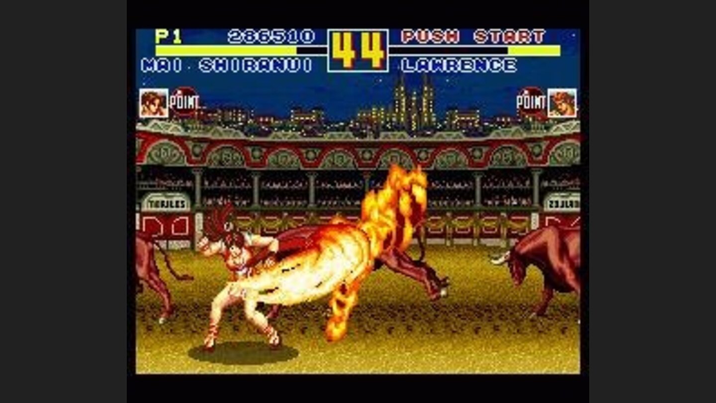 Hot babe: Mai Shiranui sets Lawrence on fire!