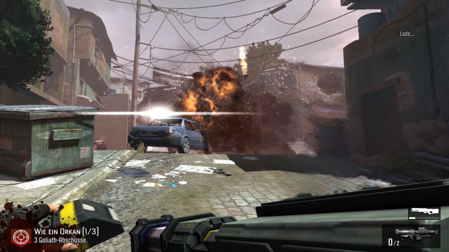 F.E.A.R. 3 - Rocket Launcher… verwandeln wir in mit dem Raketenwerfer in einen Haufen Schrott.