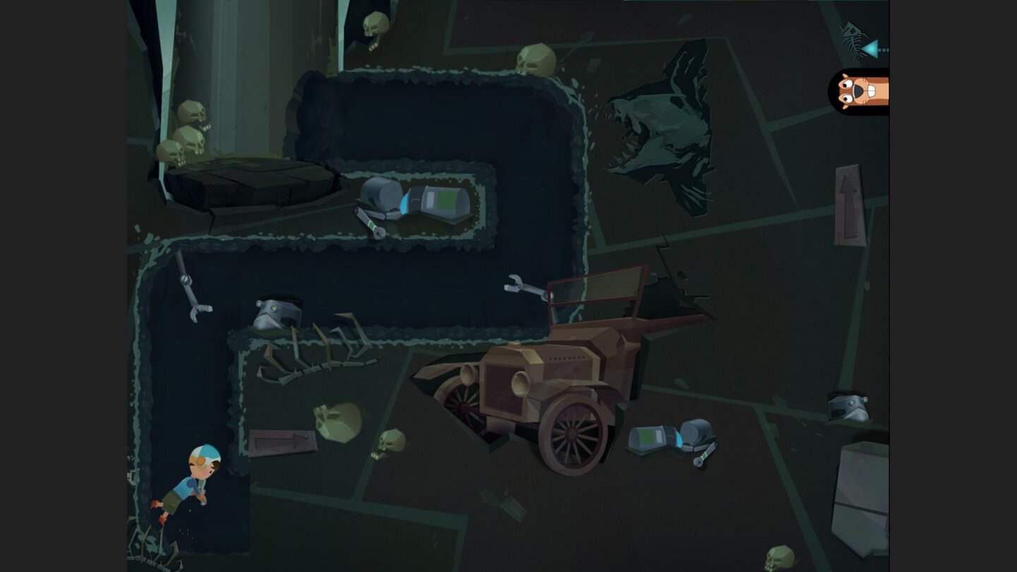 FetchBelanglos: Per Knopfdruck buddeln wir uns durch das Erdreich.