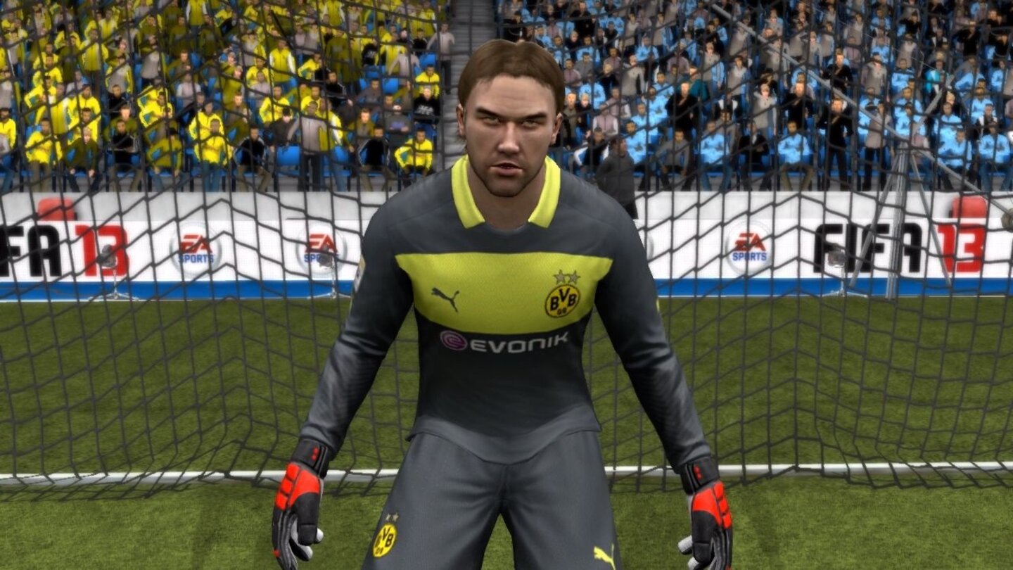 Gesichtervergleich: FIFA 13 gegen Original-FotosRoman Weidenfeller (Borussia Dortmund) in Fifa 13