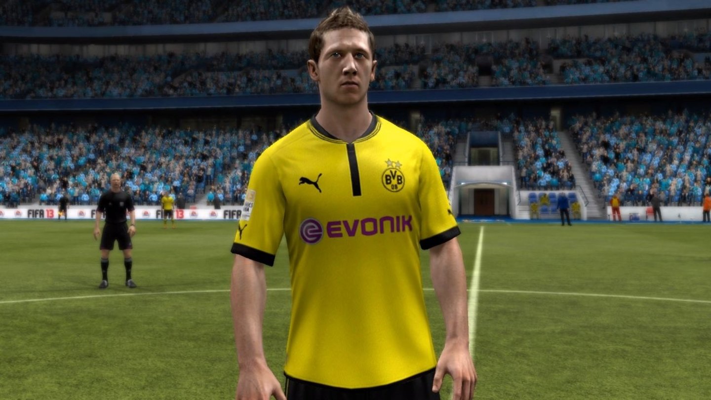 Gesichtervergleich: FIFA 13 gegen Original-FotosRobert Lewandowski (Borussia Dortmund) in Fifa 13