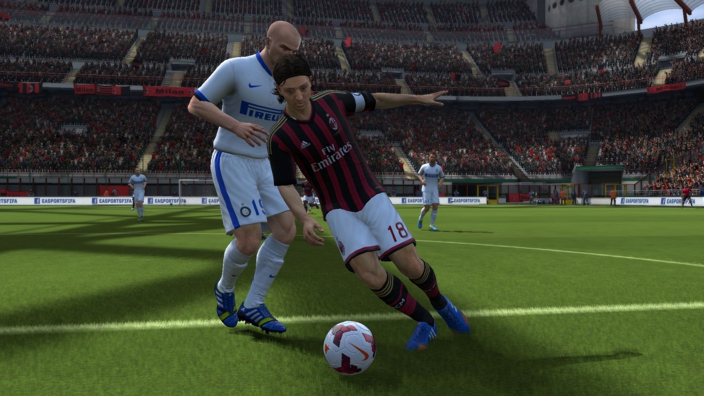 FIFA 14Alle Spieler sind an ihren Gesichtern und teilweise auch den Bewegungen deutlich erkennbar.