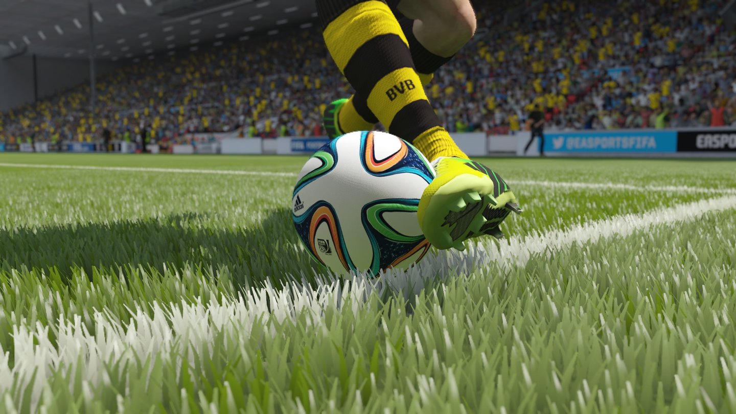 Fifa 15Rasenvergleich: Hier das neue 3D-Gras von Fifa 15 …