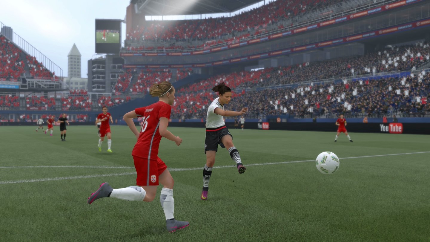 Fifa 17Die Frauen-Nationalteams sind wieder an Bord – diesmal auch mit Norwegen, hier in den roten Trikots. Holt EA im nächsten Jahr noch Japan dazu, ist die Weltspitze komplett.