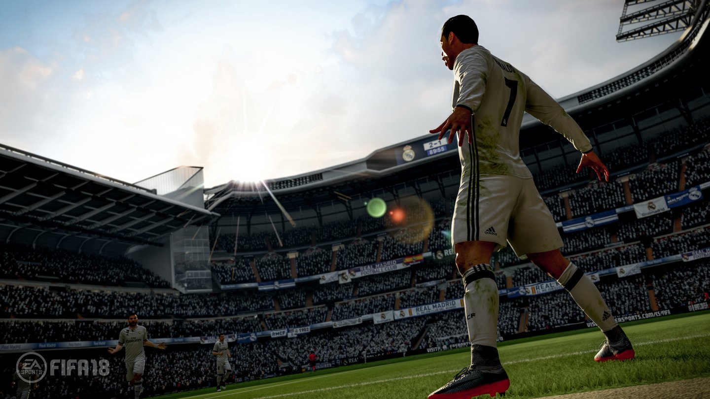 FIFA 18CR7 bei seinem berühmten Torjubel.