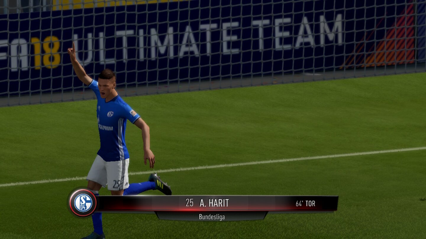 FIFA 18Auf Tastendruck setzen Torschützen zu Jubelsequenzen an. Die Spielermodelle sind insgesamt detailärmer als bei den anderen Konsolenversionen, trotzdem erkennt ihr die Stars noch.