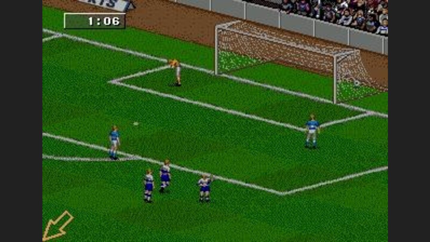 The goaltender is desperate, the other team rejoices