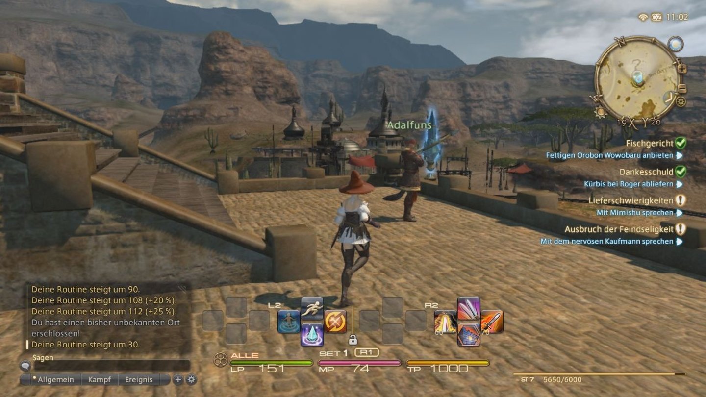 Final Fantasy 14 Online: A Realm Reborn - PS3-ScreenshotsVon diesem Aussichtsturm aus lassen wir gerne den Blick in die Ferne schweifen.