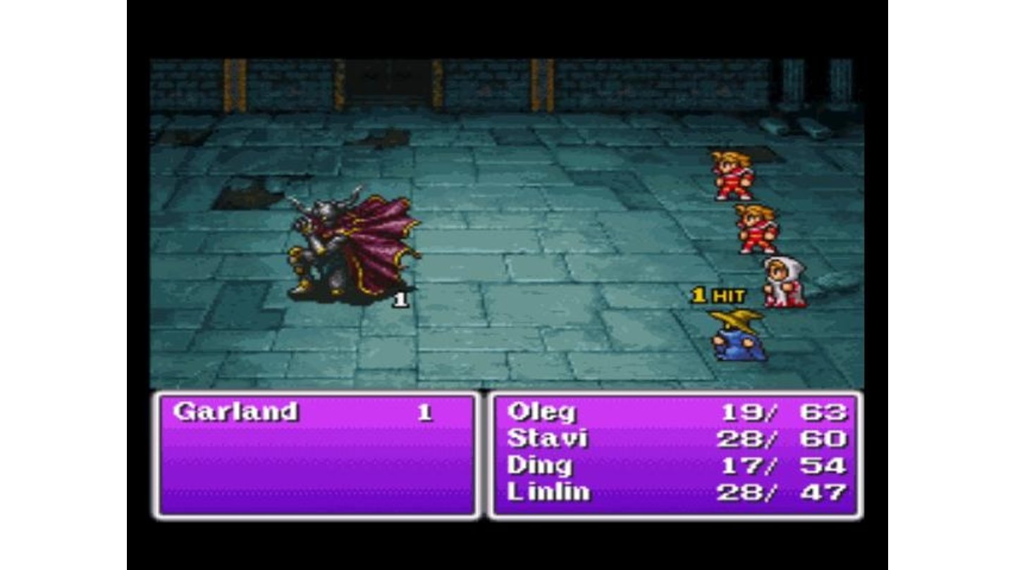 The very first boss battle of Final Fantasy series!