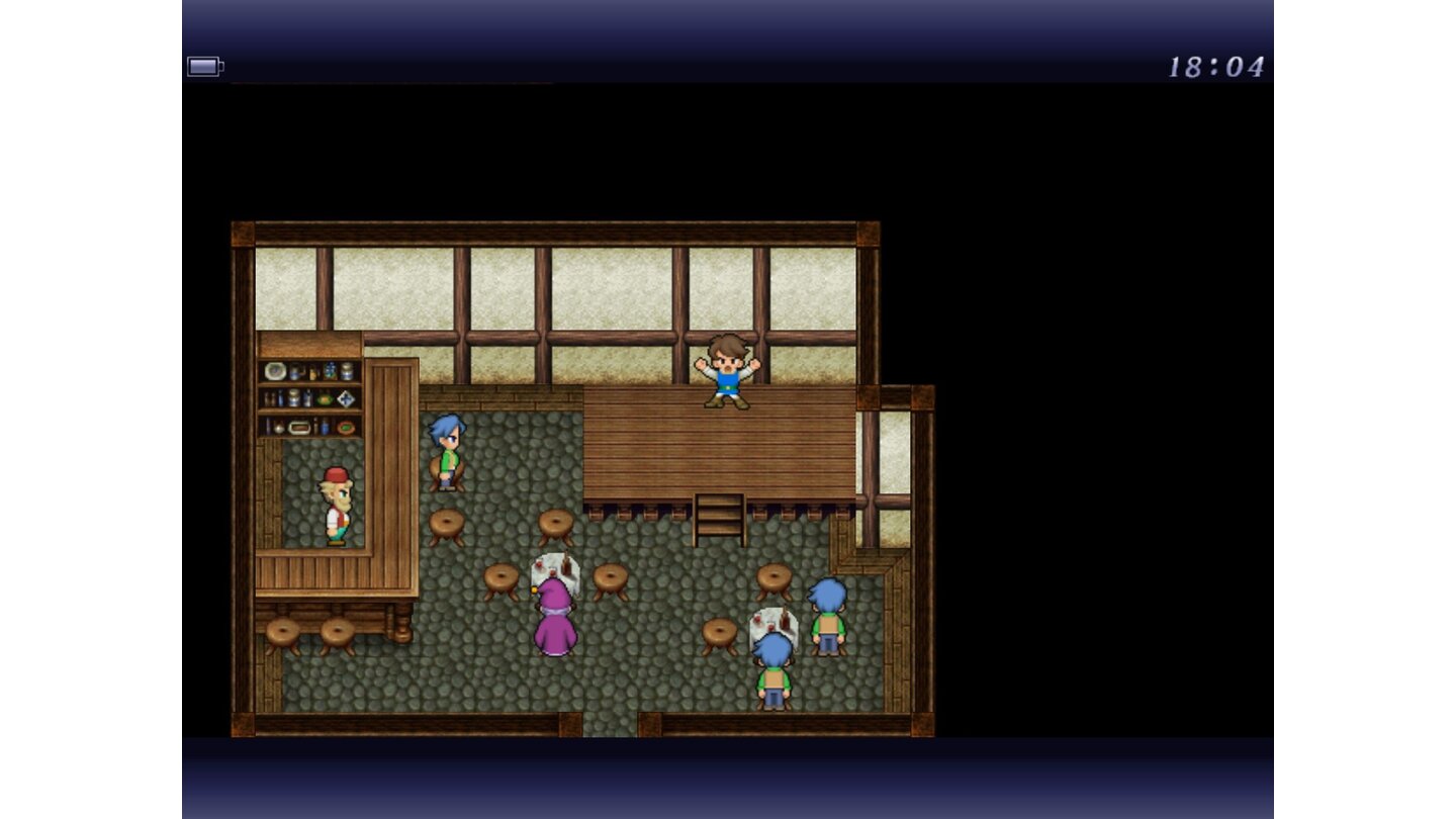 Final Fantasy VIn der Taverne legen unsere Helden einen flotten Tanz aufs Parkett.