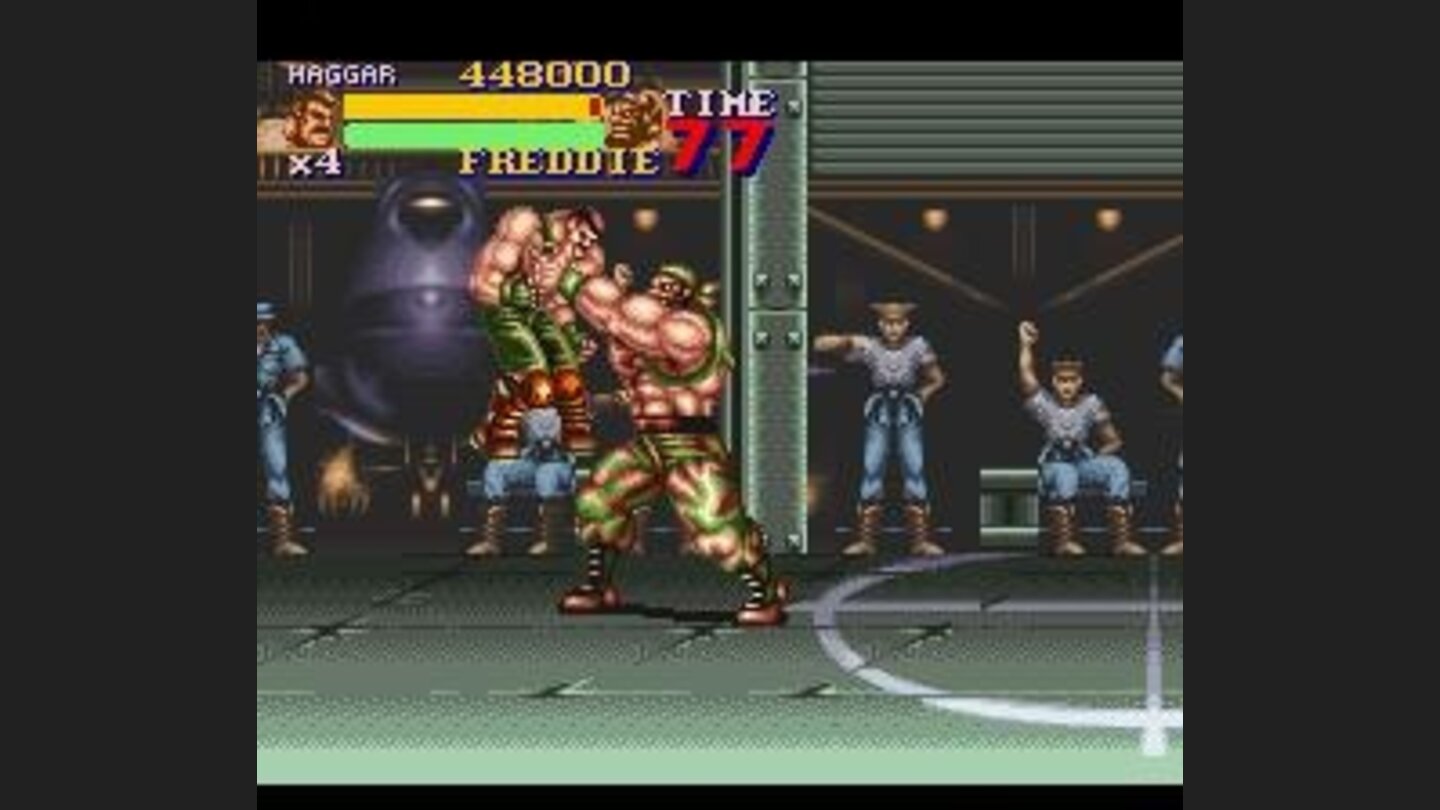 Haggar grabbed by a boss