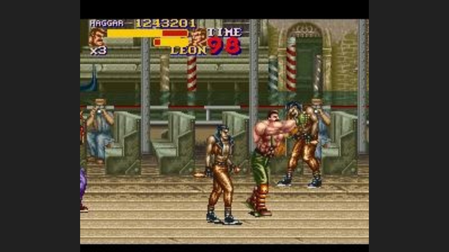 Haggar grabbing an enemy