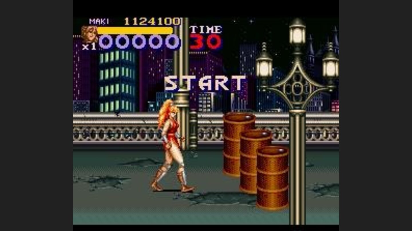 In this bonus stage, you must break all drumcans in the way. But be fast!