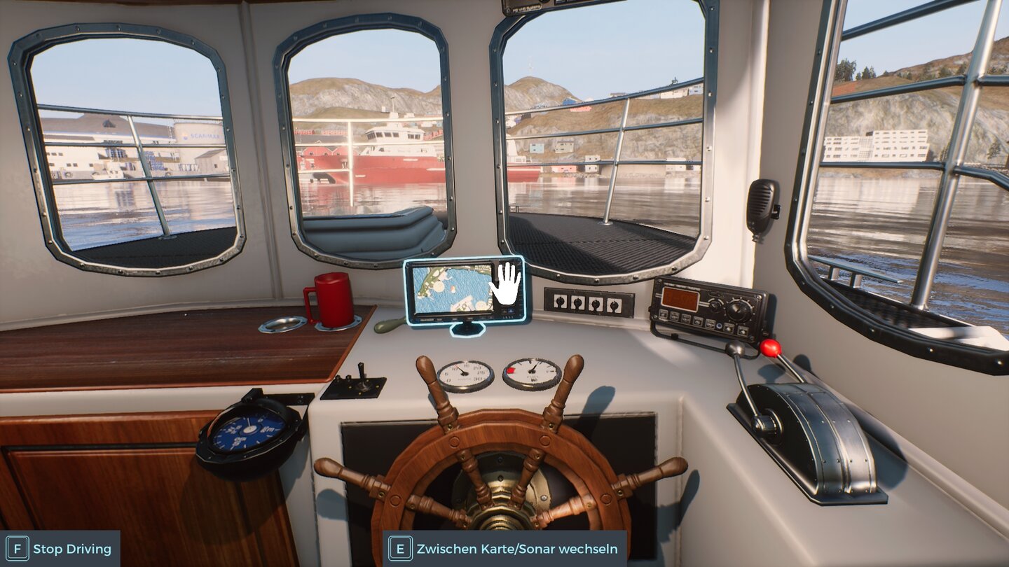 Fishing: Barents SeaSpielerisch sinnlos: die hübsche Cockpit-Perspektive. Sie hat aber Motion-Sickness-Potenzial. Das könnte man als Qualitätsmerkmal werten.