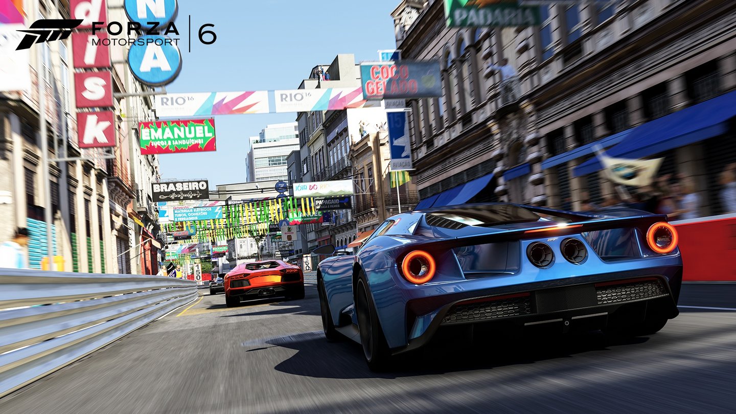 Forza Motorsport 6Eine Liebeserklärung an den Motorsport - so lässt sich Forza 6 wahrscheinlich am besten beschreiben. Ja, es ist keine Hardcore-Autosimulation, aber auch kein launiger Arcade-Racer, sondern ein einzigartiges Rennerlebnis für Fahrzeug-Enthusiasten. Und das Spiel sieht unfassbar gut aus mit seinen butterweichen 60 Bildern pro Sekunde.
