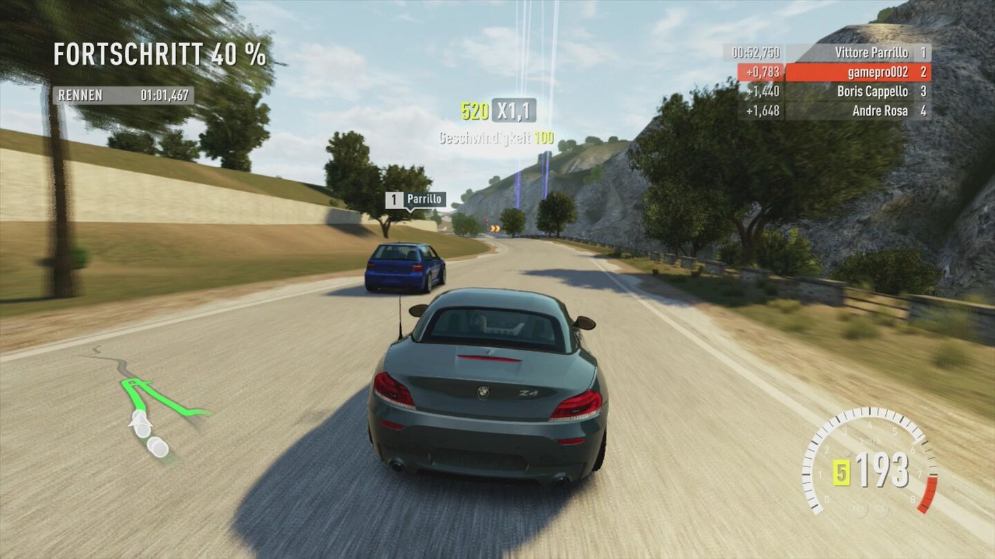 Forza Horizon 2 - Screenshots der Xbox-360-VersionDurch die fehlenden Details wirkt die Umgebung deutlich weniger idyllisch.