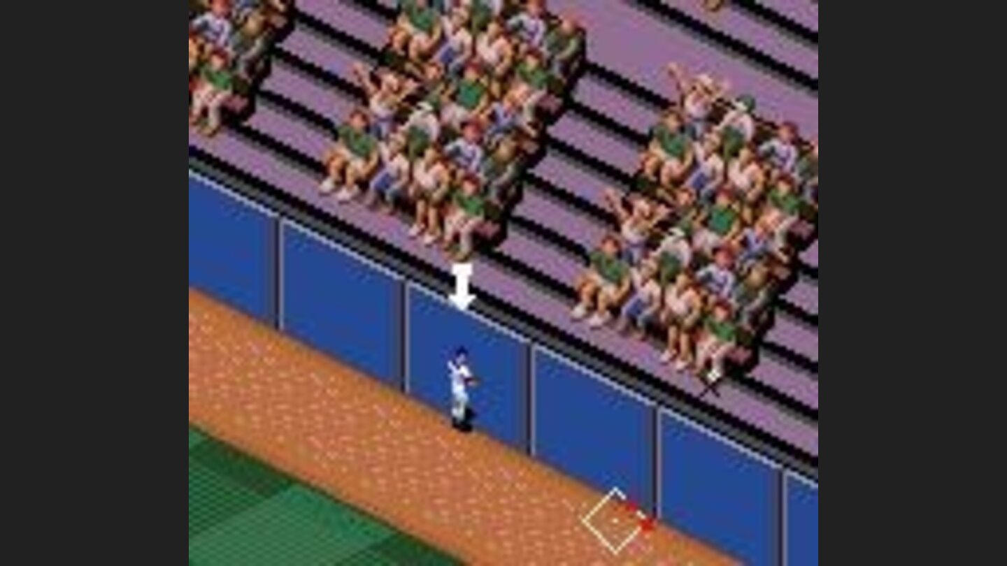 The ball is flying to the crowd