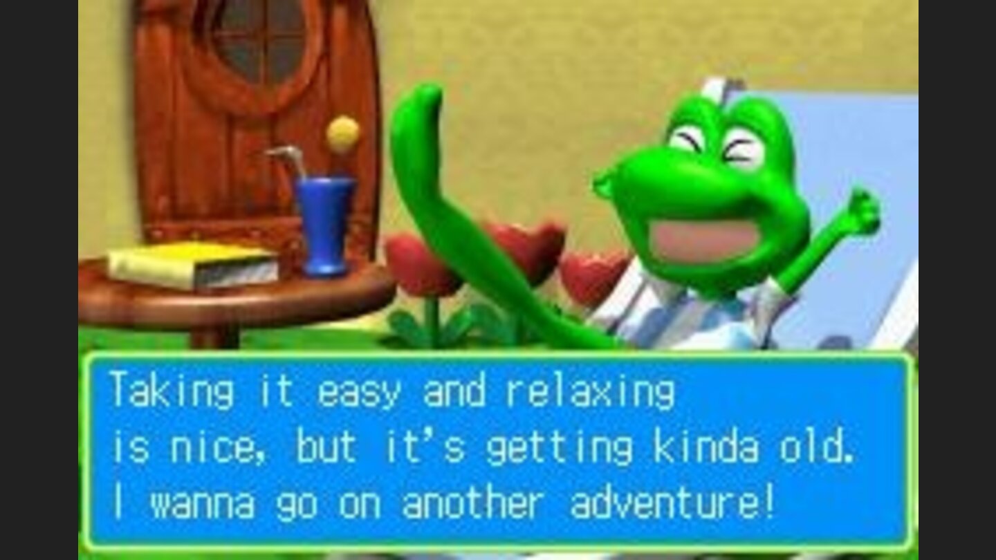 Frogger likes to take it easy, but quickly gets bored