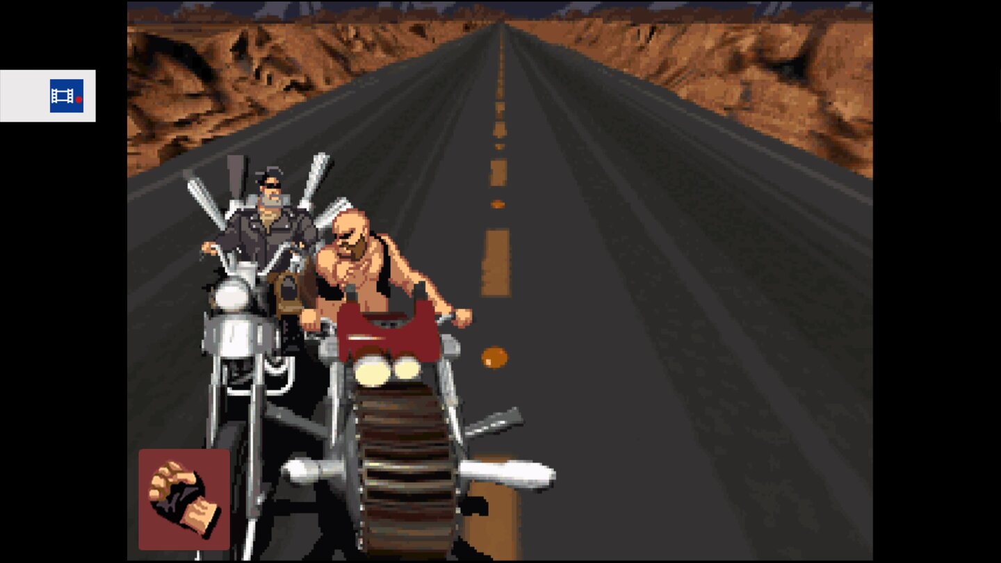 Full Throttle RemasteredDie Bikefights spielen sich in der Remaster-Fassung genau so chaotisch wie im Original.