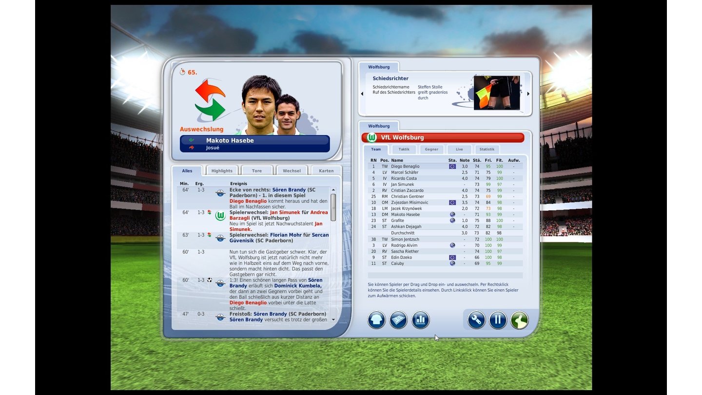 Fussball Manager 09 - Bilder aus der Testversion