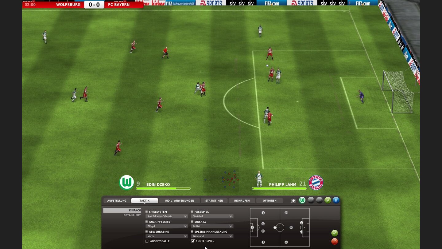 Fussball Manager 11Screenshots aus der PC-Test-Version.