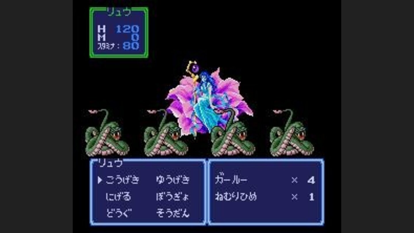 Fighting a demonic woman with lots of snakes