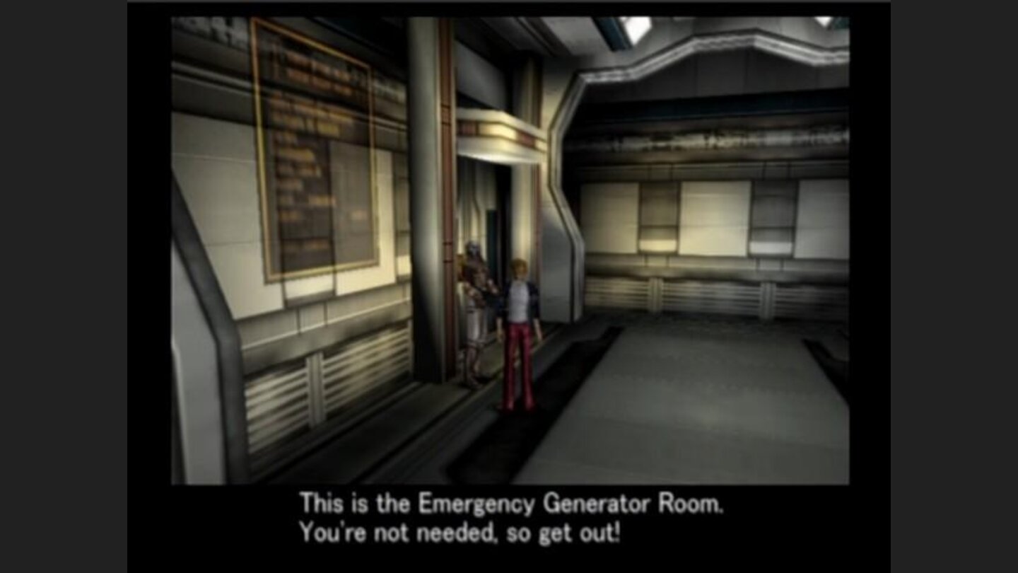 Someone should teach this guard some manners, but Rion cannot attack friendly NPCs, though