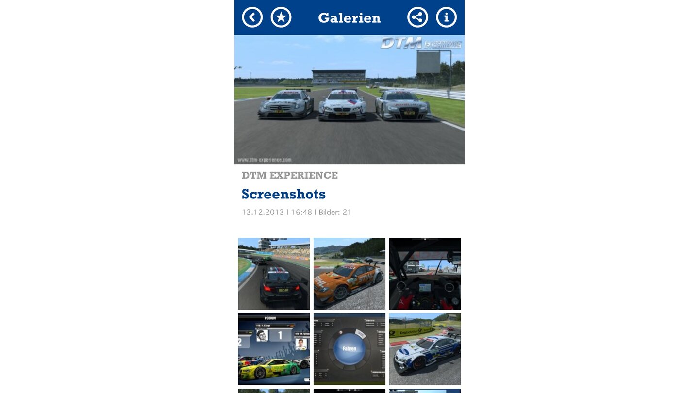 Die neue GameStar-AppIn den Screenshot-Galerien hilft die Übersicht, interessante Bilder aufzuspüren. Ein Tipper auf ein Bild vergrößert es, ein weiterer schließt es wieder.