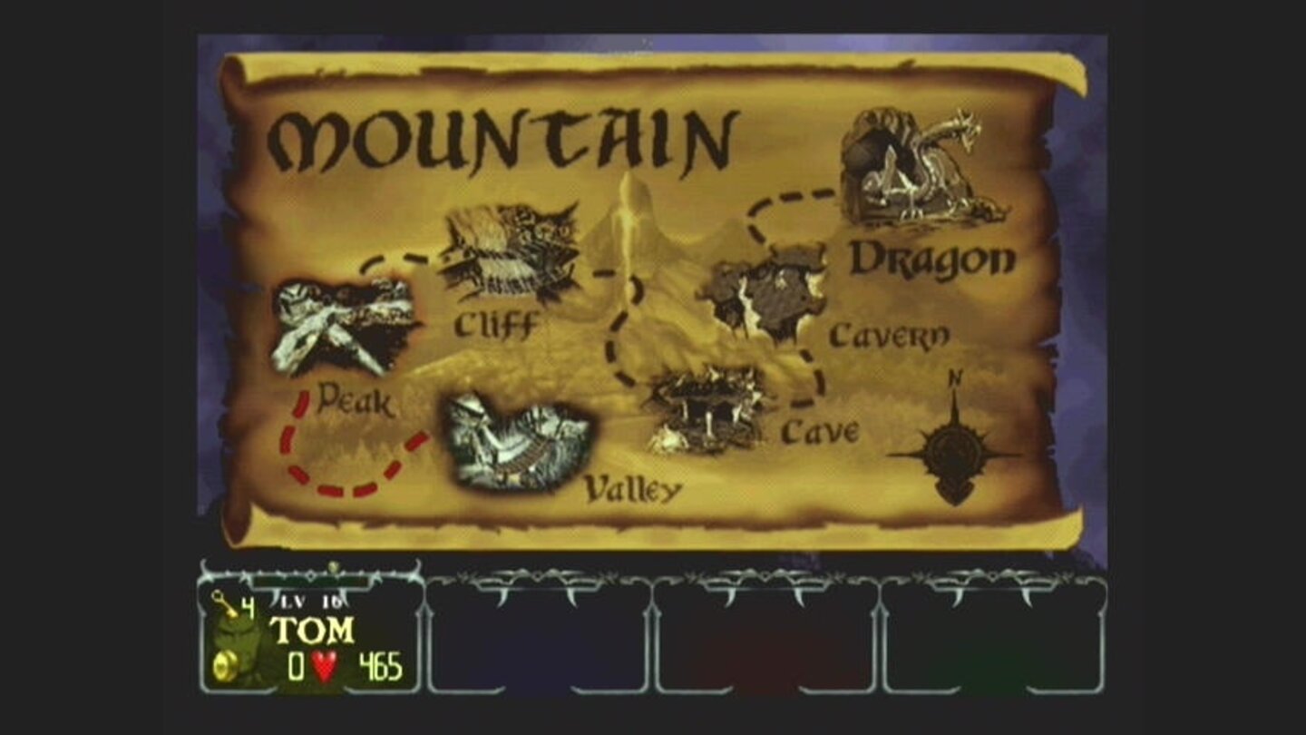 a map of the current level