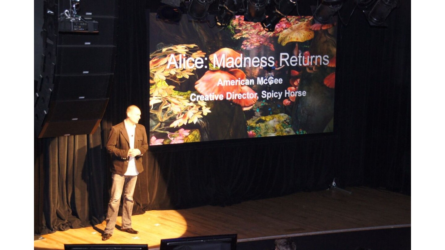 GDC 2011 DesignerAmerican McGee lebt mittlerweile in China, in seinem Studio in Shanghai entwickelt er für Electronic Arts Alice: Madness Returns.