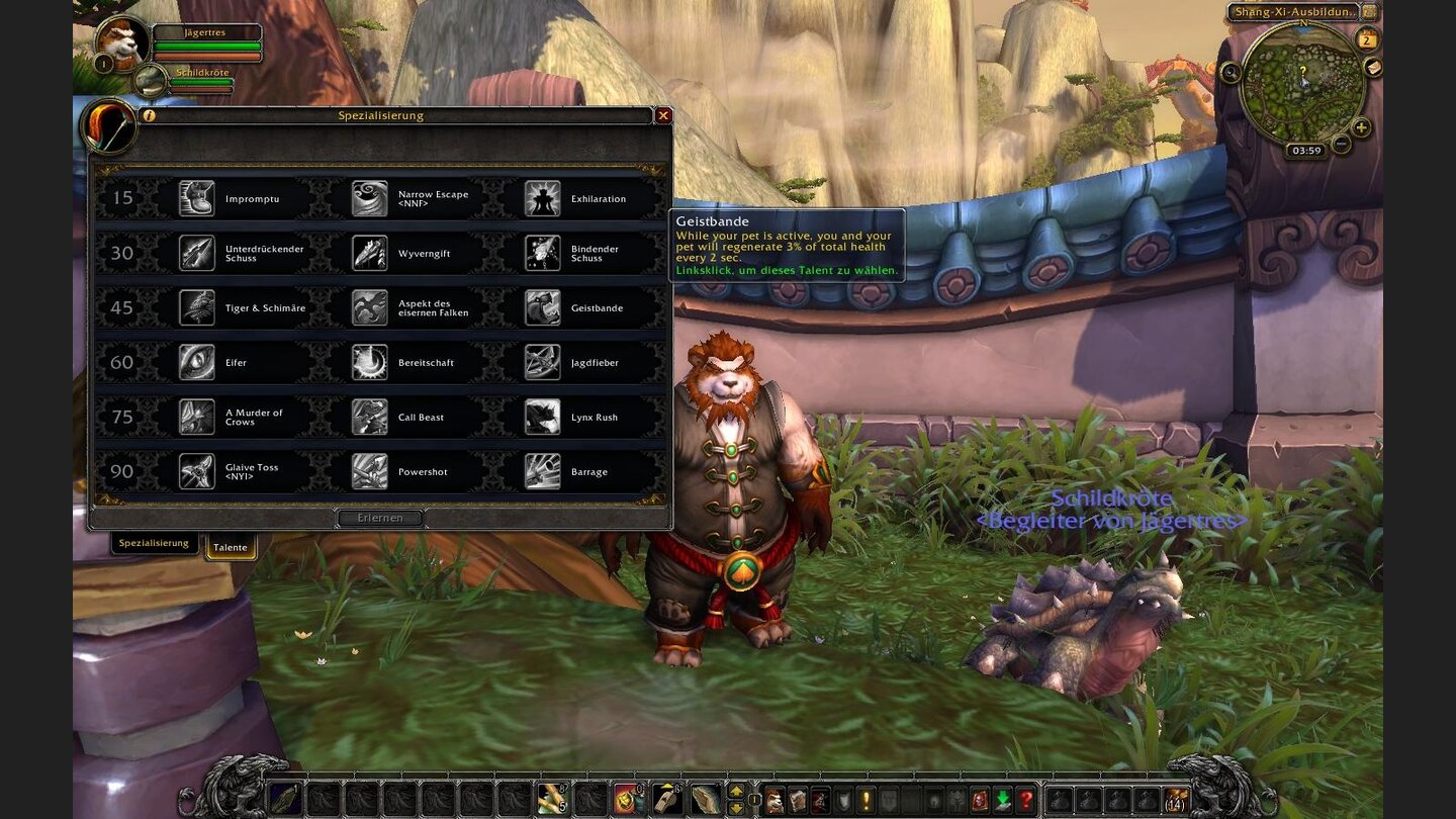 Geistbande - Heilt den Jäger und sein Tier permanent.