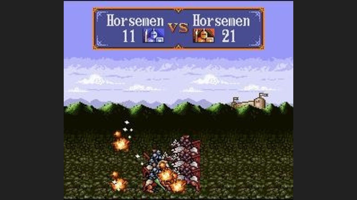 Battle animation - Two Horsemen-Units are battling it out
