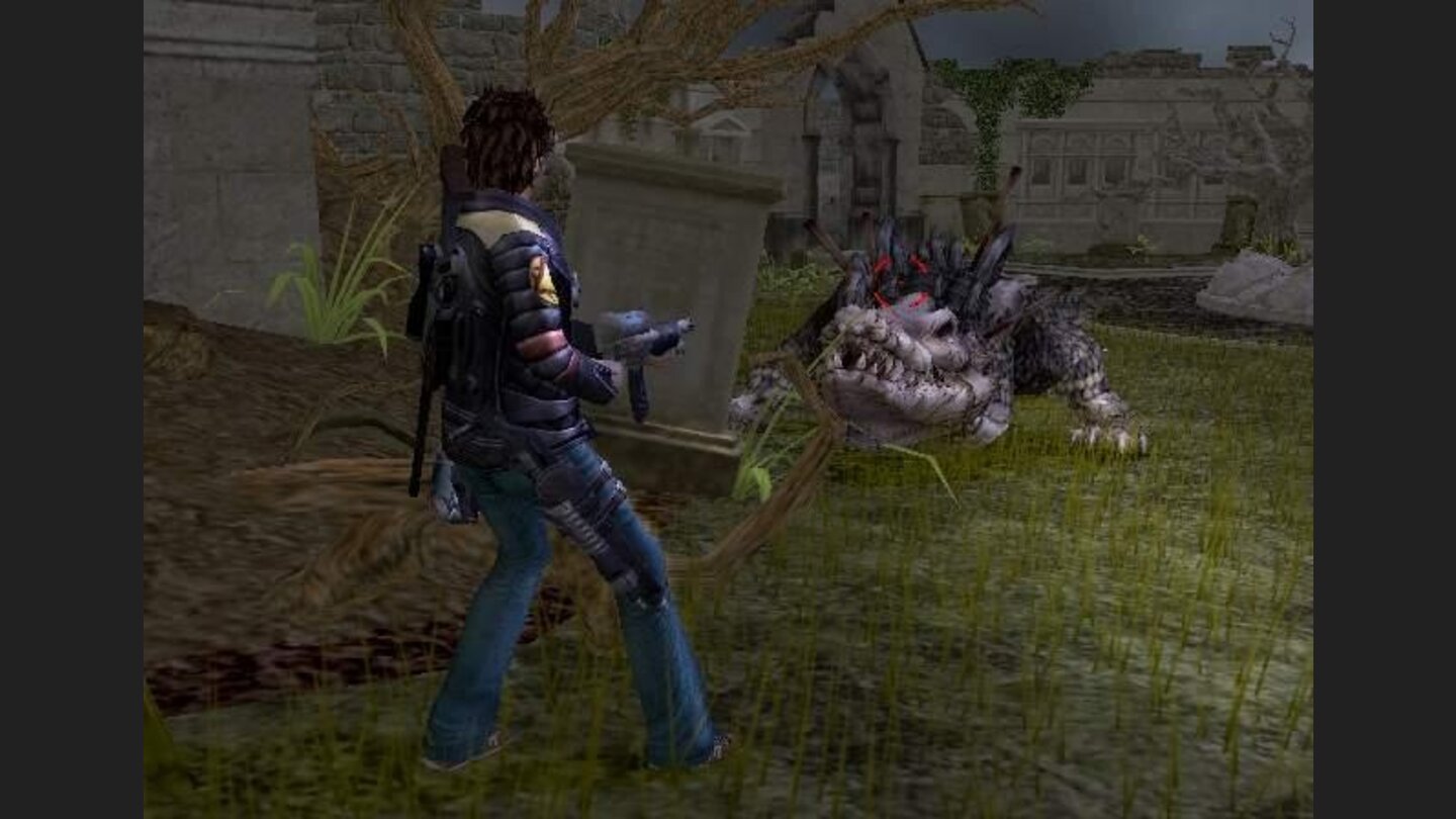Lazarus fights the swamp croc boss