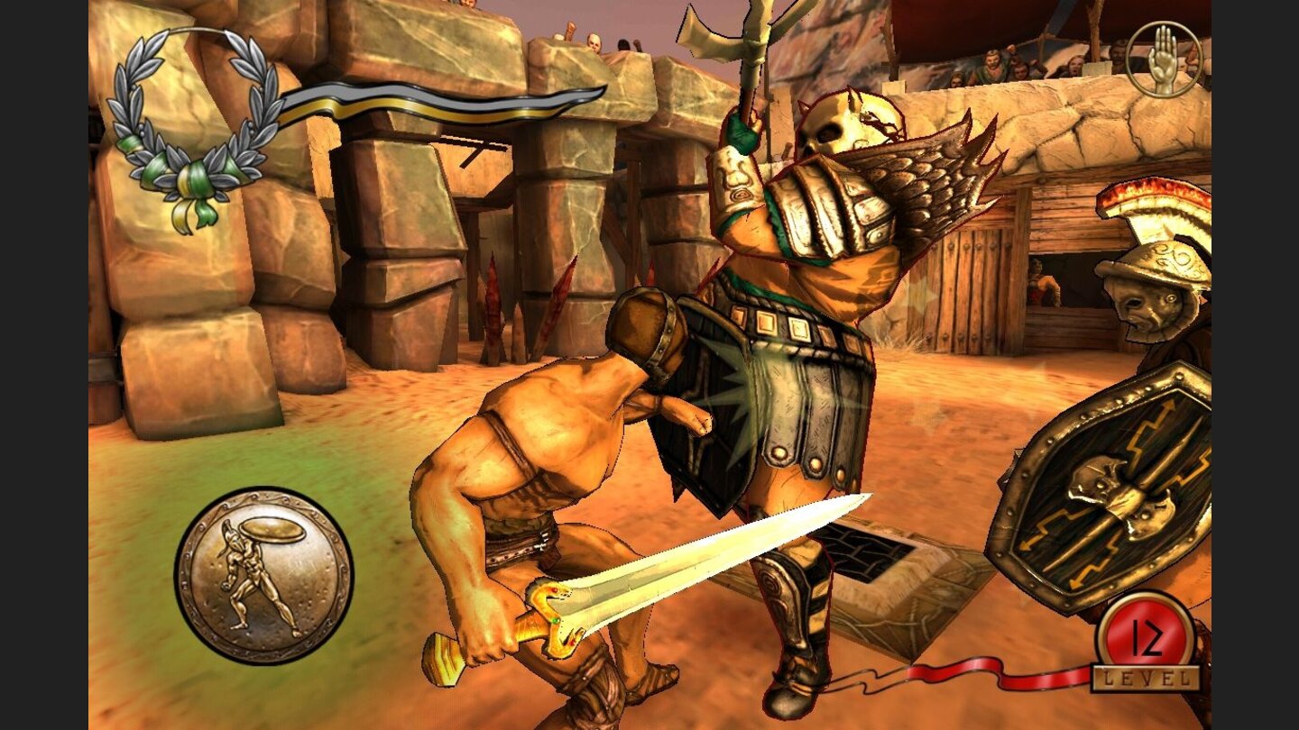 I, GladiatorIm laufe des Spiels bekommen allerdings auch die Gegner bessere Ausrüstung - meistens zügiger als wir selbst....