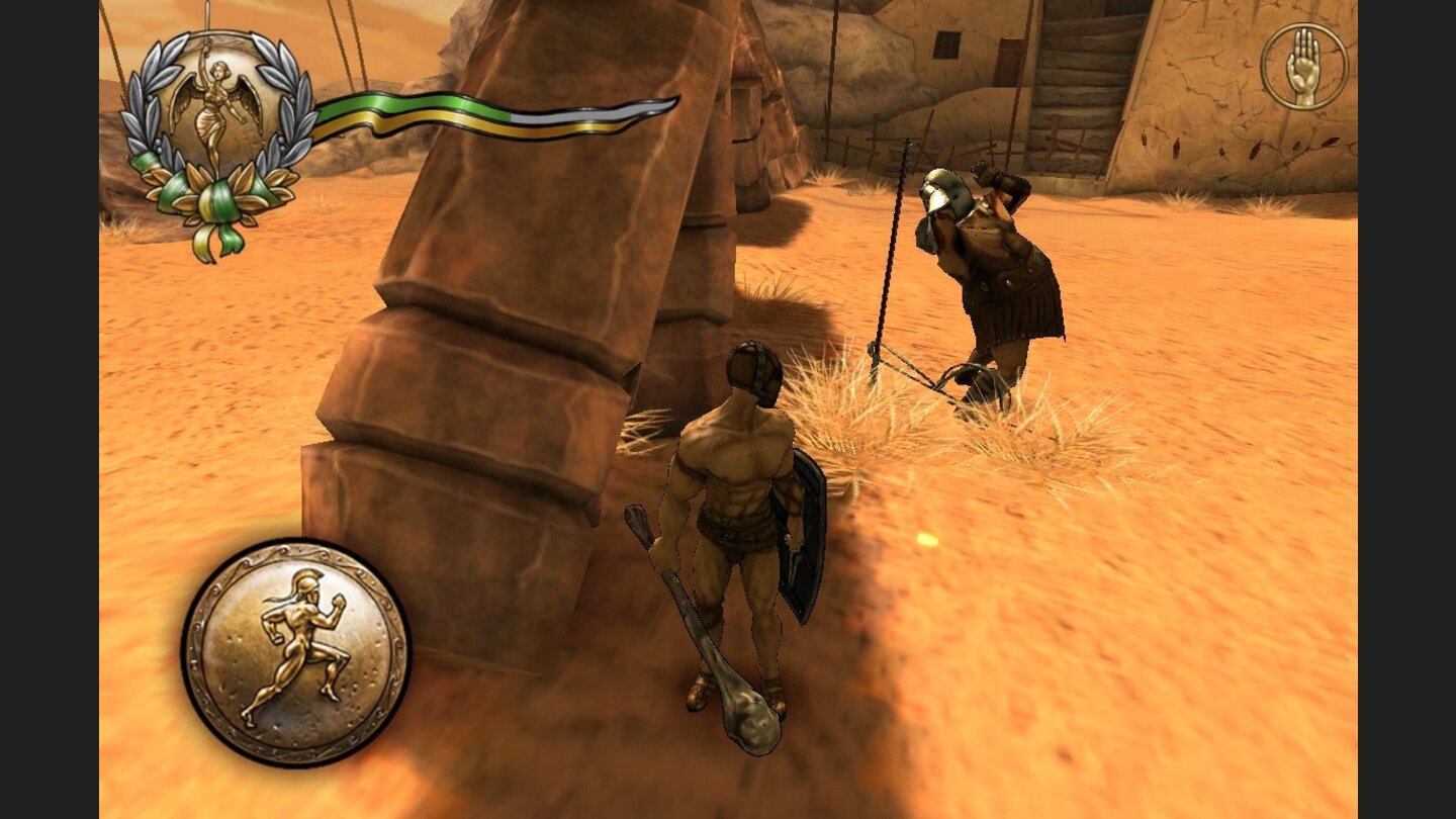 I, GladiatorEine der wichtigsten Lektionen ist der Umgang mit Fallen. In eine davon ist der dicke Gegner hier gerade gestolpert.