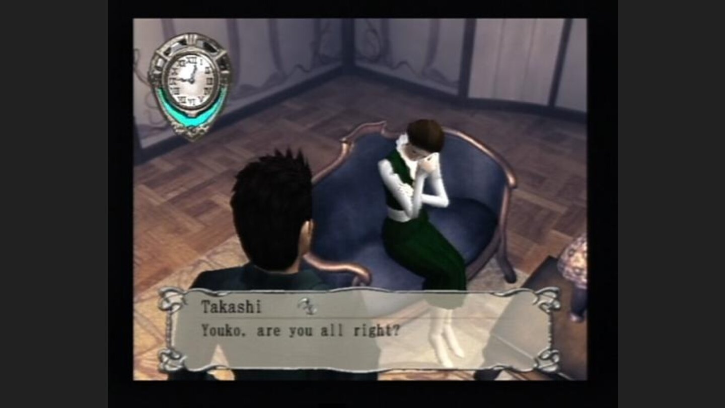 Talking to Youko, Hideos wife.