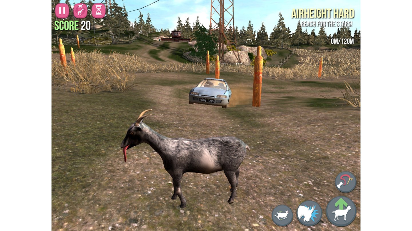 Goat Simulator - Screenshots der Mobile-Version (iOS & Android)