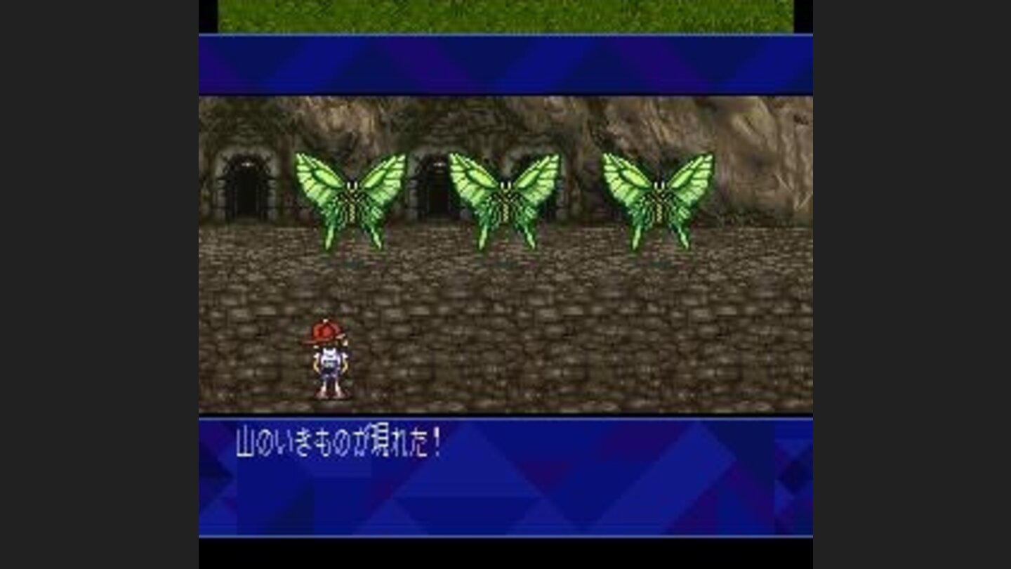 Fighting three random butterflies in a cave