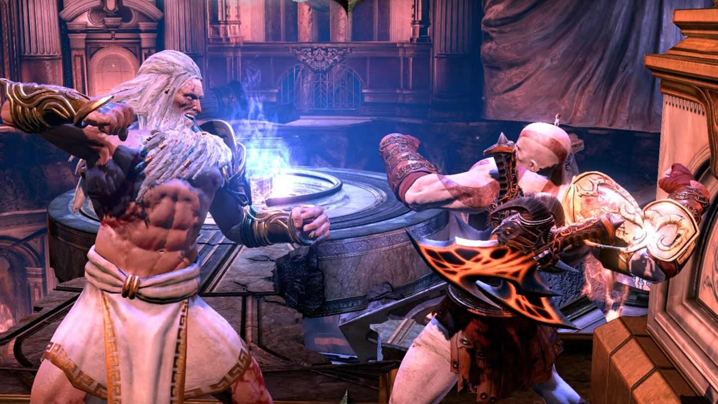 God of War 3: Remastered (2015)Zwar kein echter vierter Teil, aber trotzdem ein potenter Remaster für PlayStation 4: Kratos fulminanter Abschluss im Kampf gegen den olympischen Pantheon erscheint 2015 für Sonys Current-Gen-Plattform.