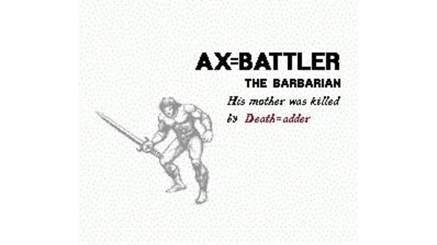 Ax Battler the Barbarian