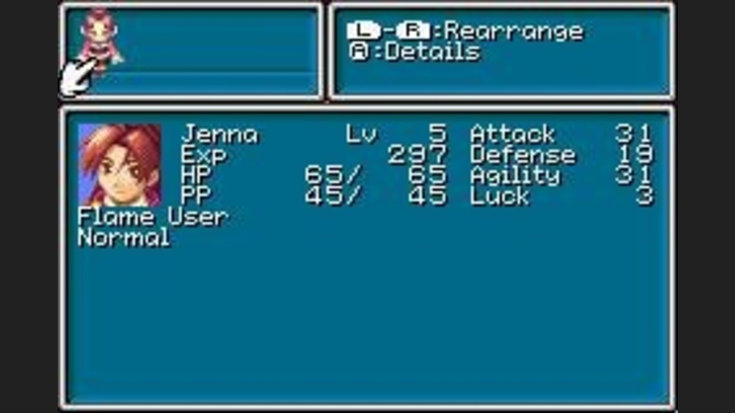 Status screen