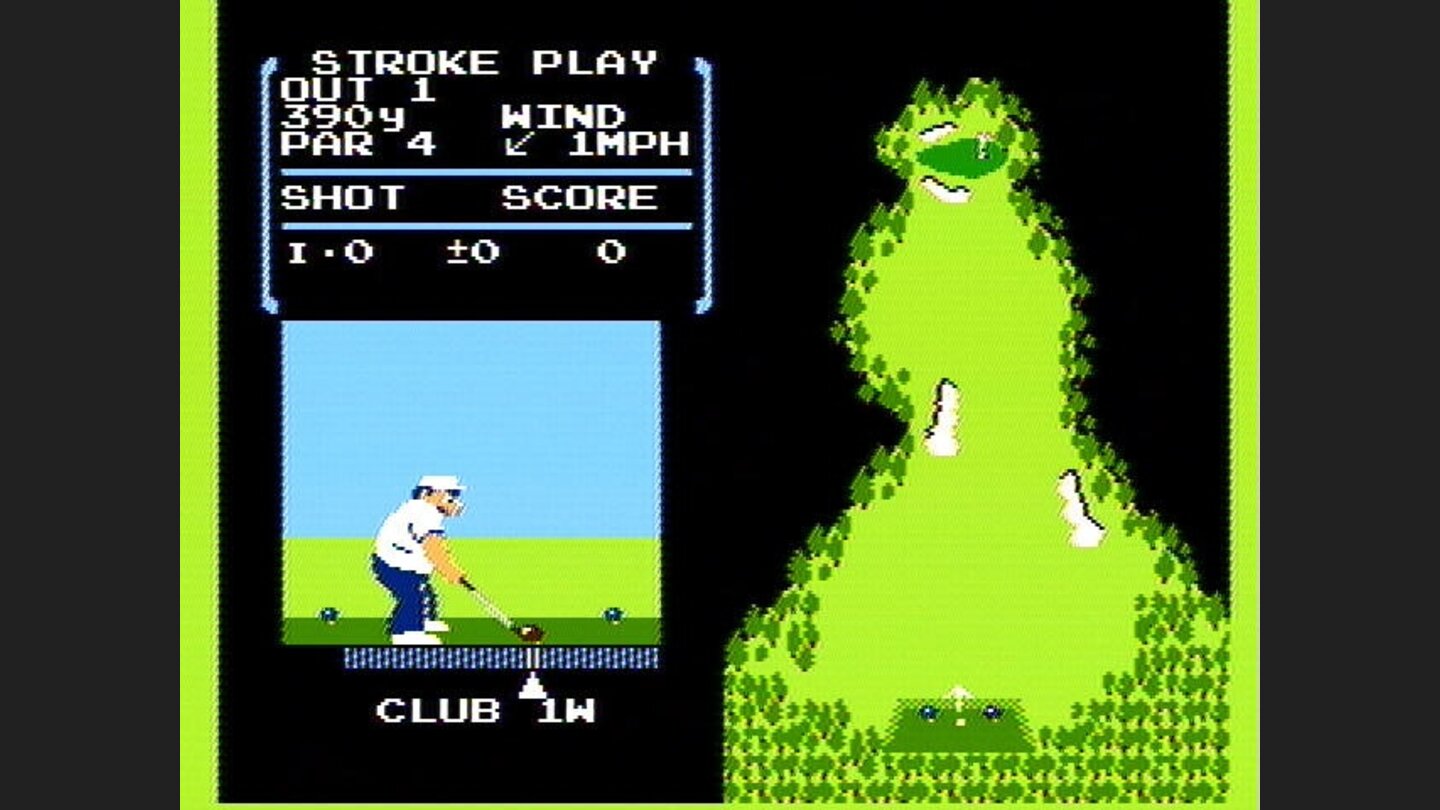 Tee off on the first hole